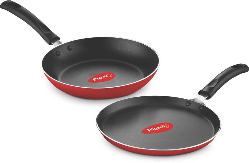 Pigeon Duo Pack Tawa and Fry Pan Cookware Set Price in India Buy