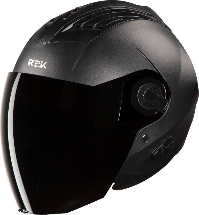 Steelbird SBA3 R2K Classic Open Face Helmet in Black Motorbike Helmet