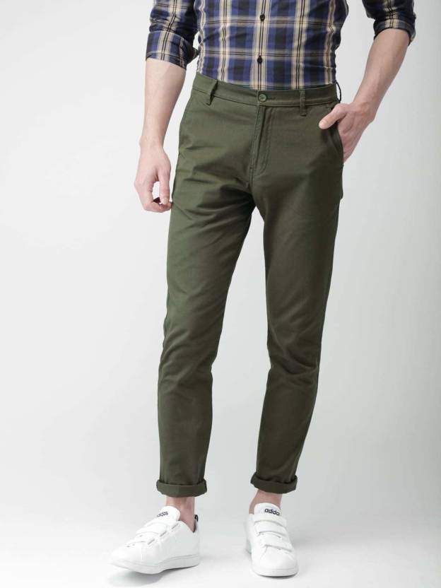 INDIGO COLOURS Slim Fit Men Grey Trousers - Buy INDIGO COLOURS Slim Fit ...