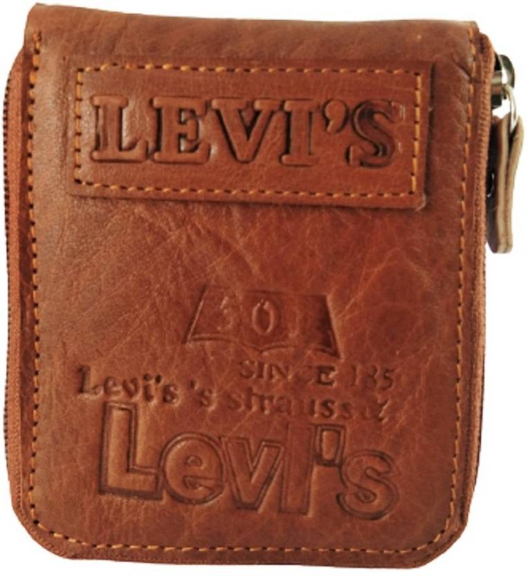 LEVI'S Men Tan Genuine Leather Wallet TAN - Price in India 