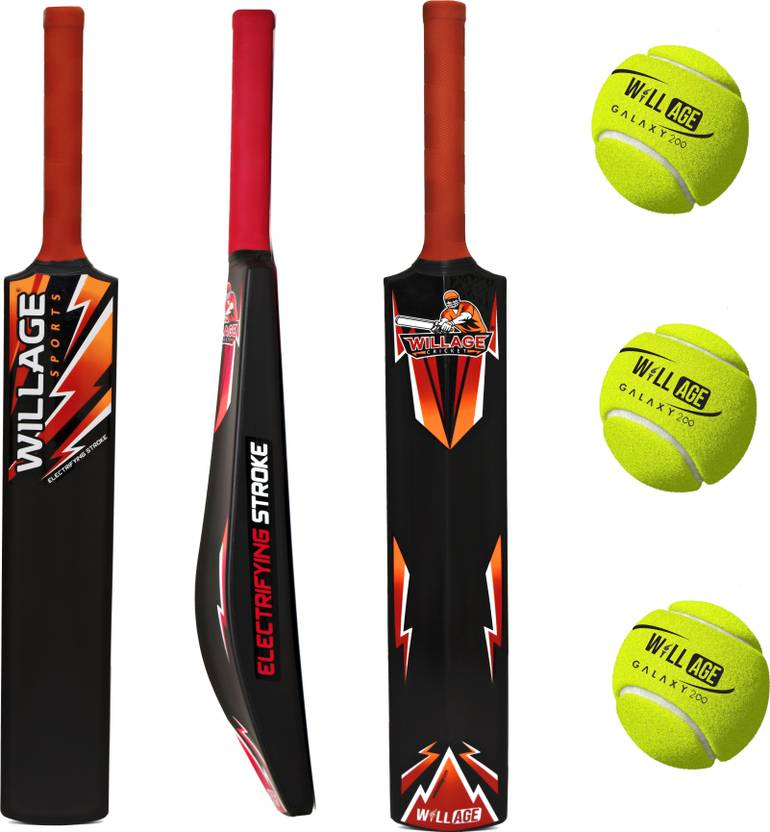 WILLAGE Plastic bat ball , Plastic bat for tennis ball , Plastic bat