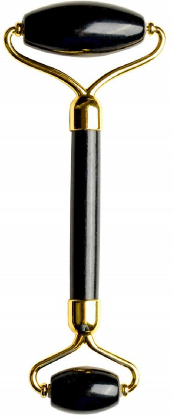 Oriley Oriley OR-MB02 Double Sided Face Roller Natural Jade Facial Massager Massage Stone Beauty Tool for Face Neck Toning, Firming & Serum Application Massager(Black) - Flipkart Deal