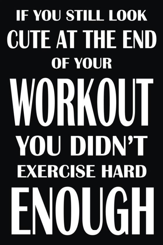Quotes Poster|Decorative Wall Poster For Gym/Gymnasium|Workout Poster ...