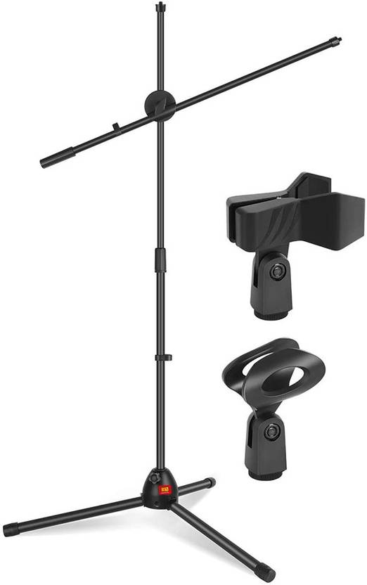 MX Floor Microphone Stand with Tripod Base and Fixed Length Boom for