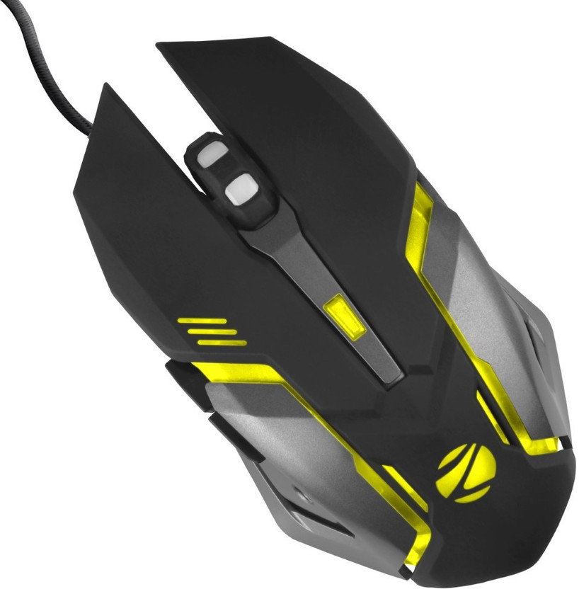 ZEBRONICS ZEB-TRANSFORMER-M Wired Ambidextrous Optical  Gaming Mouse(USB 3.0, Black)