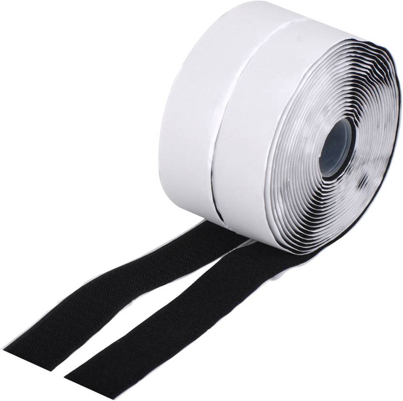 Royalkart Hook And Loop Tape Roll Strips With Adhesive Back Mounting