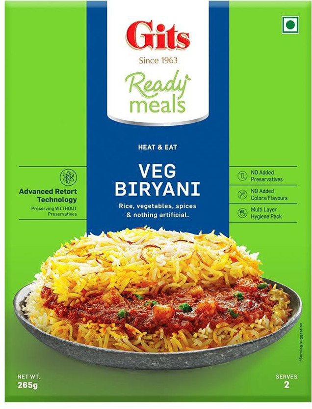 Gits Veg Biryani Ready to Eat(265 g)