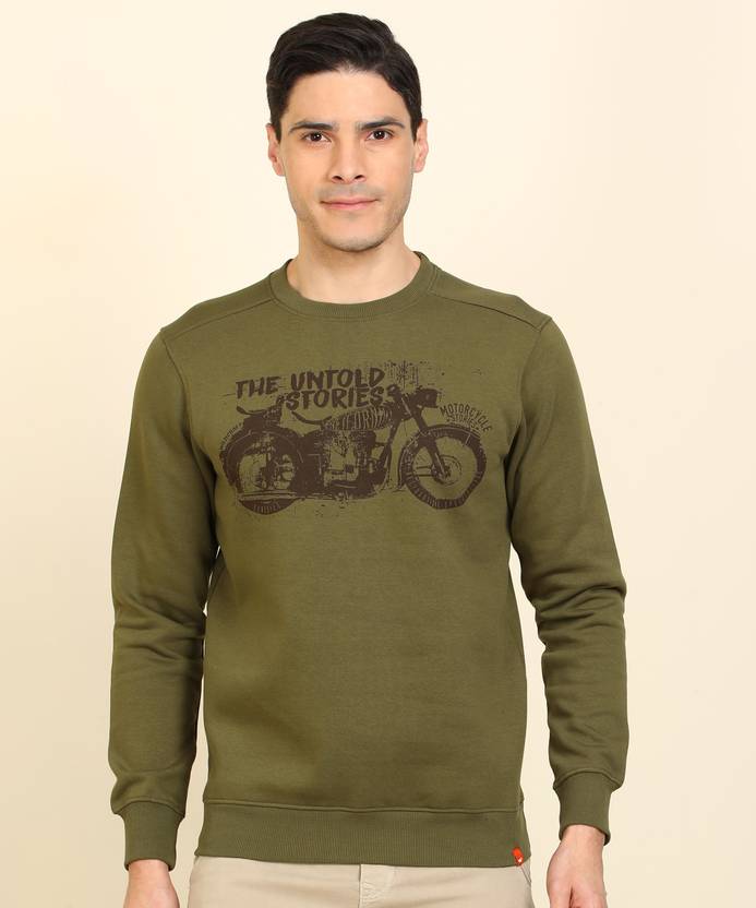 [Sizes S, M, L, XL] Wildcraft Men Full Sleeve Printed Sweatshirt