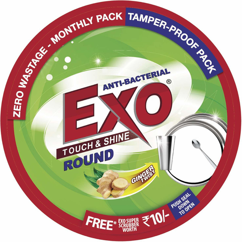 Exo Round Dish Wash Bar, 500g Box Dishwash Bar(500 g)