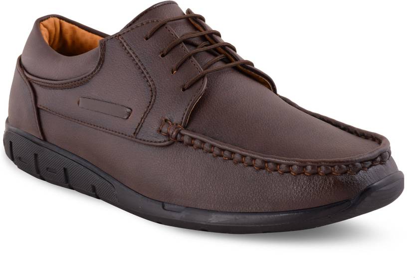 Levanse Nubuck Leather Boat Casual Shoes Corporate Casuals For Men