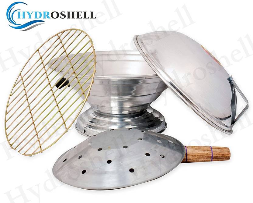 Hydroshell Aluminum Tandoor Bati Maker Baking Oven, 1 Piece, Silver Gas