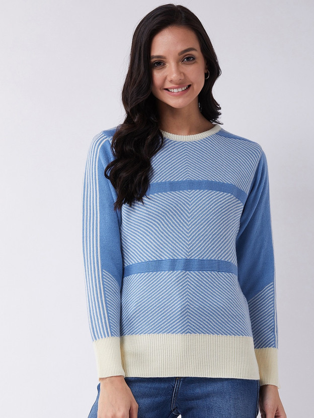 MODEVE Printed Round Neck Casual Women 