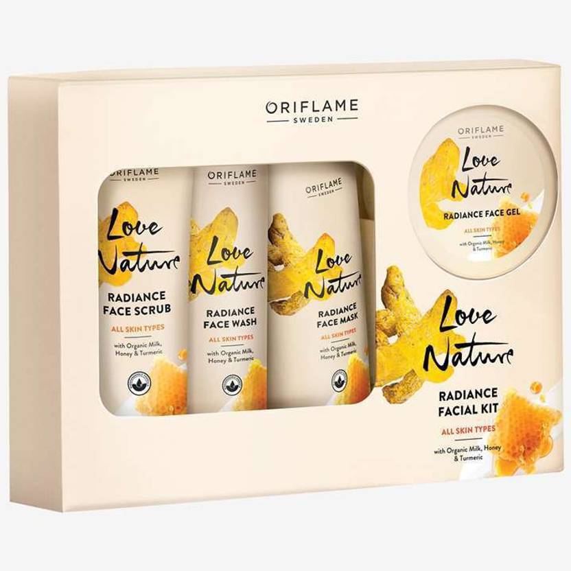 Oriflame Sweden Radiance Facial Kit with Organic Milk, Honey and