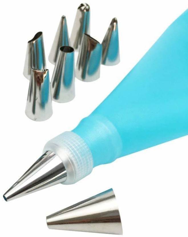 Original Mart om0396 6 Pc Cake Decorating Nozzle with Piping Bag