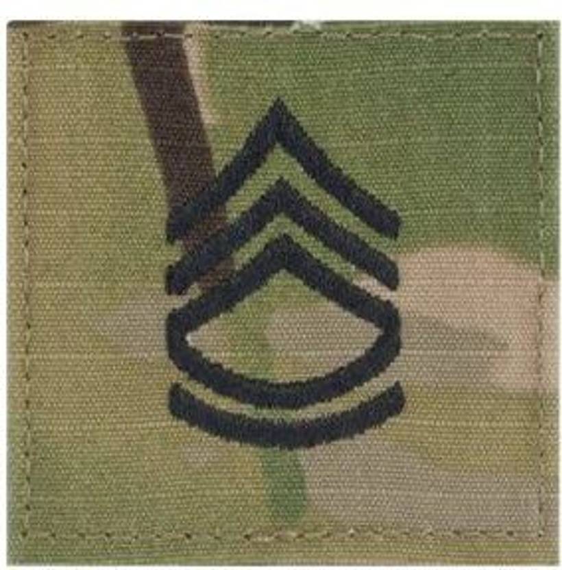 MULTICAM OCP Rank Insignia Fastener Sergeant First Class SFC OCP Rank Insignia Fastener