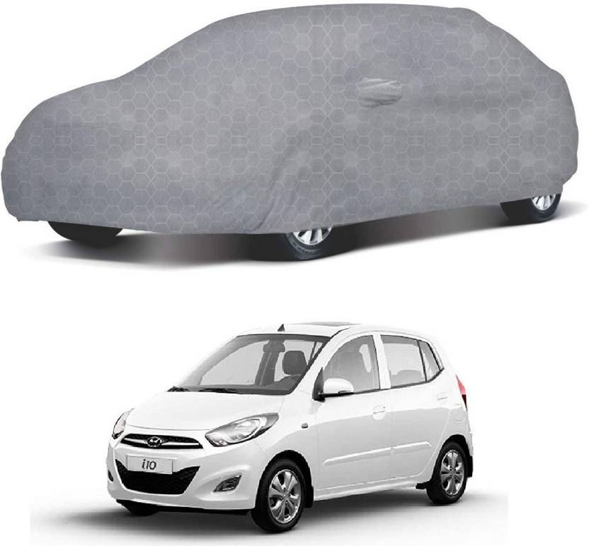 Oshotto Car Cover For Hyundai i10 (With Mirror Pockets) Price in India