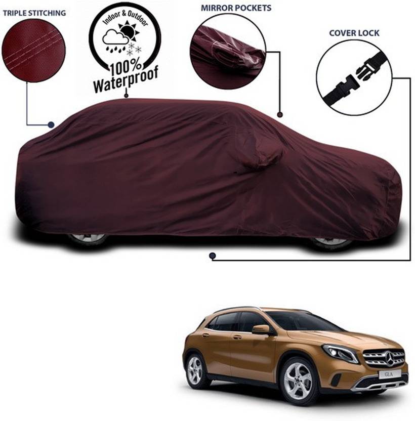 ANTHUB Car Cover For Mercedes Benz GLA (With Mirror Pockets) Price in