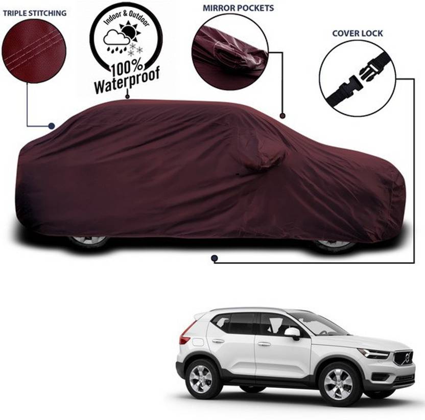 ANTHUB Car Cover For Volvo XC40 (With Mirror Pockets) Price in India