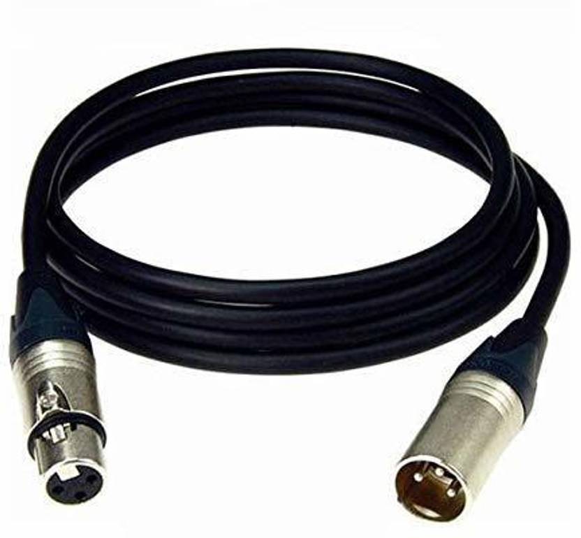 TechBlaze 3 Pin XLR Male to XLR Female Cable 3 Meter XLR Cable Microphone Extension Balanced