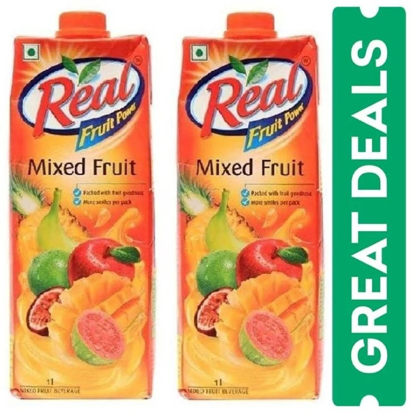 Real Mixed fruit juice (pack of 2)(2 x 1 L)