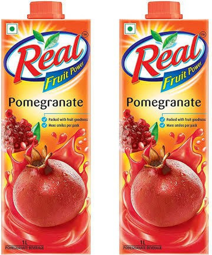 Real Pomegranate juice (pack of 2)(2 x 1 L)