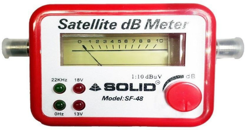 FineArts Satelitr DB Meter Satellite Signal Finder DB Meter For Full-HD Dish T.V Network Setting Solid SF-45 Satellite dB Meter SOLID SF-45 All Dish Compatible Dish Antenna Gain Measuring Instrument Satellite Finder Non-magnetic Electronic Level(8 cm)
