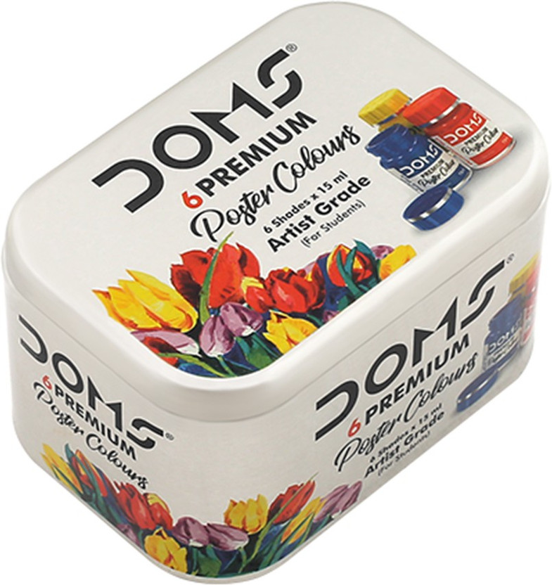 DOMS Premium Poster Colours 6 Shades(Set of 1, Multicolor)