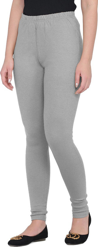 SEMLE Ankle Length Woolen Leggings 
