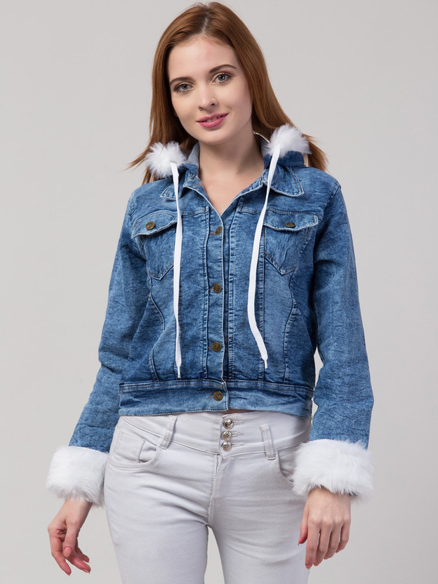 Lyublyu Full Sleeve Solid Women Denim 