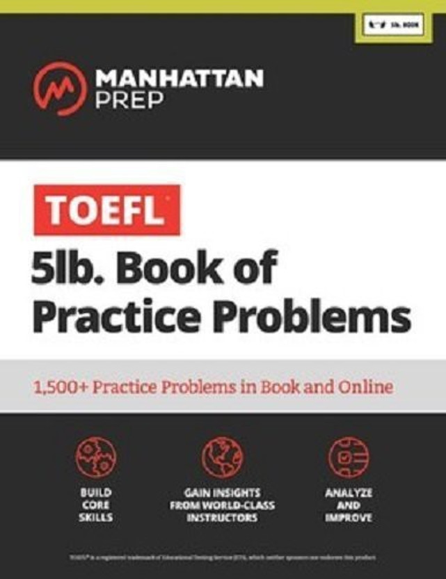 TOEFL 5lb Book of Practice Problems(English, Paperback, unknown)