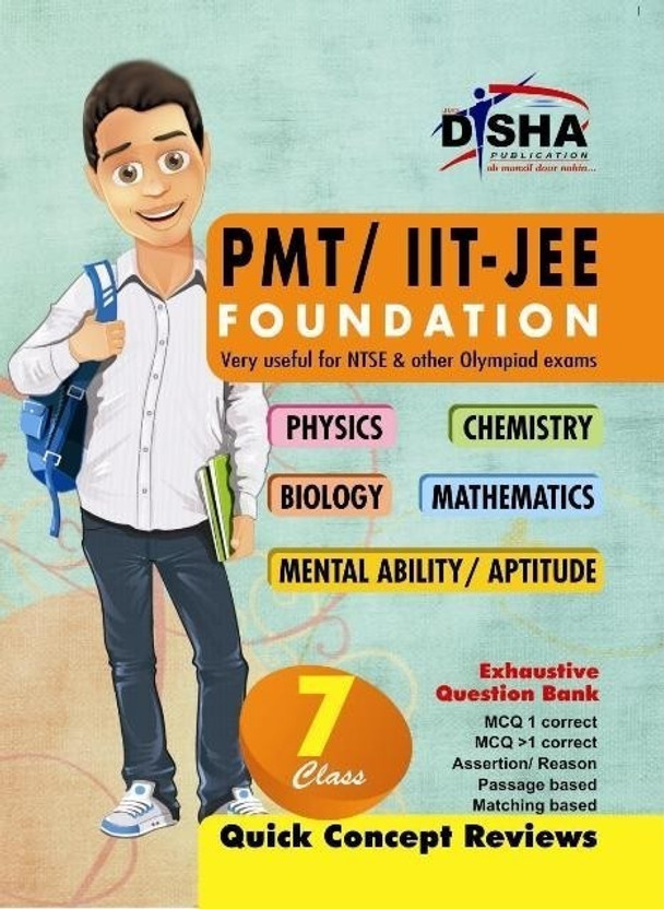 PMT/ Iit-Jee Foundation for Class 7 (Science/ Maths/ Mental Ability) 1 Edition(English, Book, unknown)