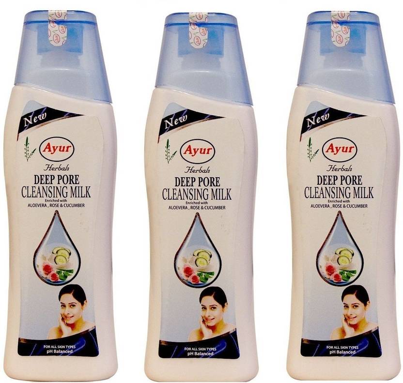 ayur Deep Pure Cleansing Milk 100ml (pack of3) Price in India, Buy