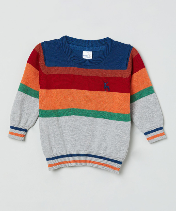 MAX Printed Casual Baby Boys Grey 