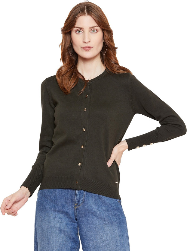 Octave Striped High Neck Casual Women 