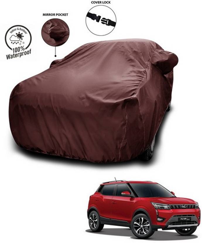ANTHUB Car Cover For Mahindra XUV 300 (With Mirror Pockets) Price in