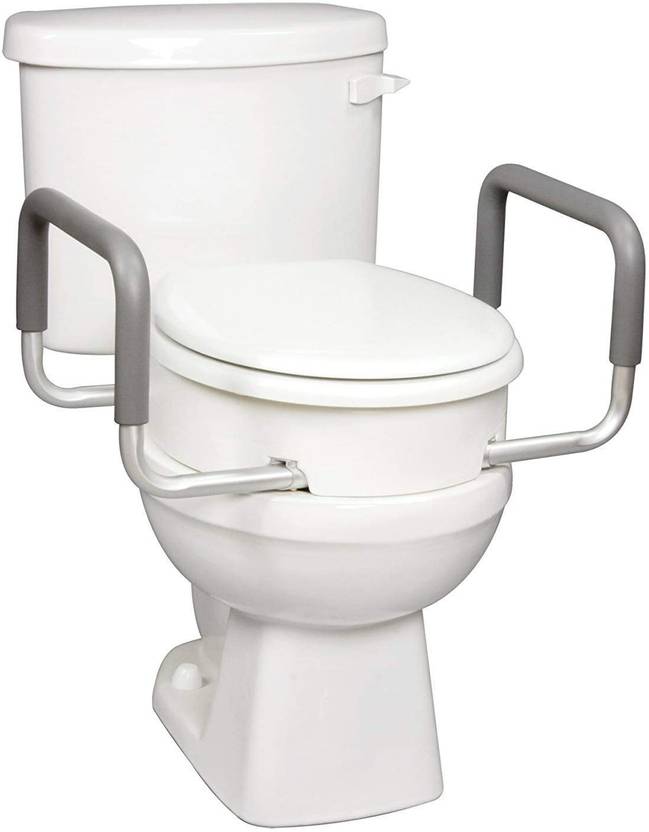 Easycare Commode Raiser with arm handle EC7060BN Western Commode Price