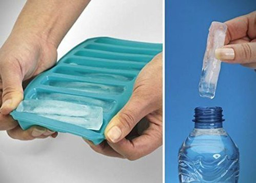 FLIPXEN FLIPXEN Silicon Ice Cube Long Strips Shape for Cold Water Bottle Blue Silicone Ice Cube Tray(Pack of1) - Flipkart Deal
