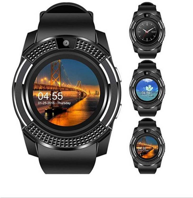 DAYNEO v8 Waterproof Smartwatch with Touchscreen Smartwatch (Multicolor Strap, Free Size) Smart