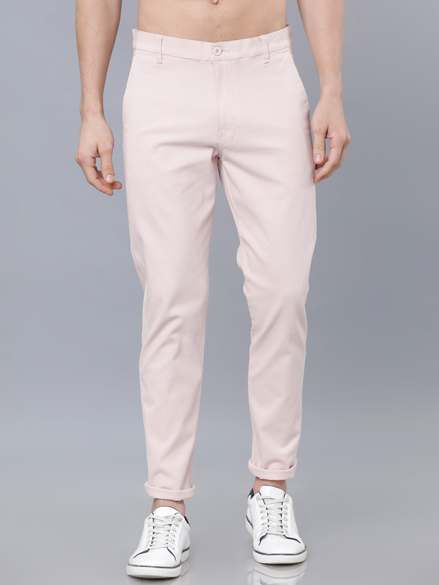 HIGHLANDER Slim Fit Men Pink Trousers 