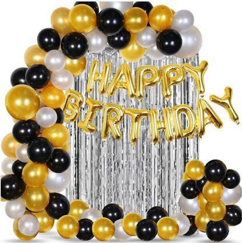FANEX Solid Happy birthday Silver 13 letter