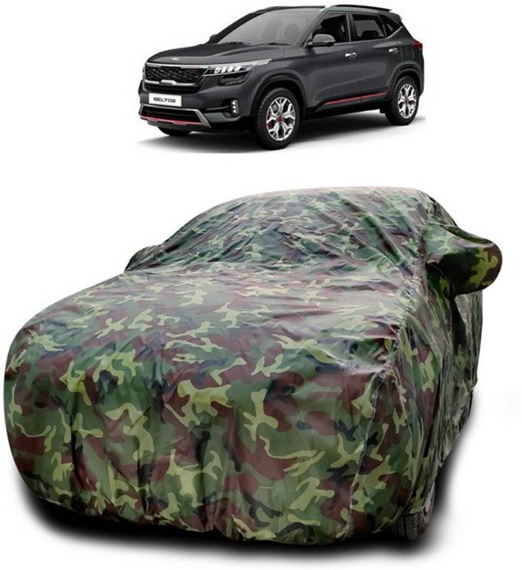 ANTHUB Car Cover For Kia SELTOS (With Mirror Pockets) Price in India