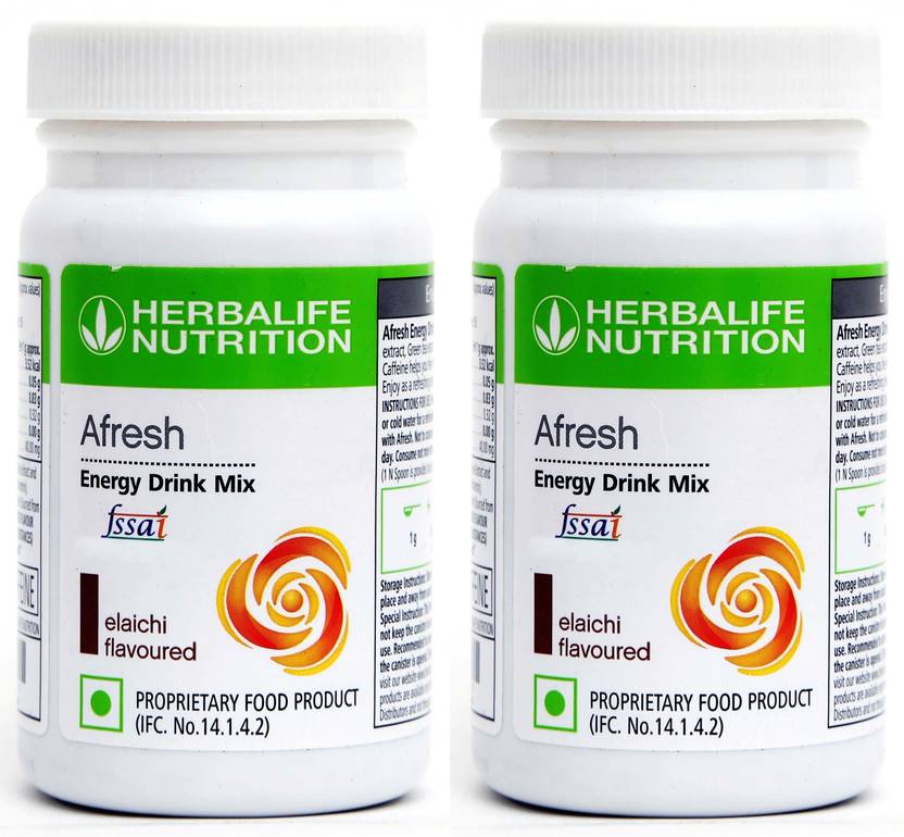HERBALIFE Afresh Energy Drink Elaichi Flavor 2 PCS Combo Pack Combo
