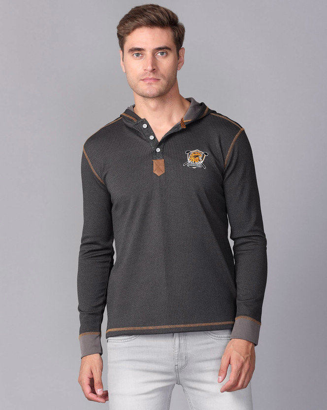 Stellers Full Sleeve Self Design Men 