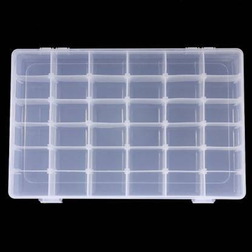 MODERNINNOVATOR Multipurpose Plastic Jewellery Organizer and Kit jewelry stationary cosmetic Vanity Box(White)