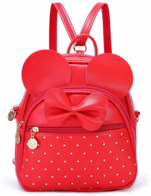 LYF COLLECTION New Small Backpack Bag For Girls Stylish (Red) 5 L Backpack