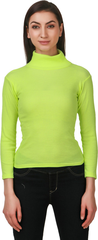 neon high neck t shirt