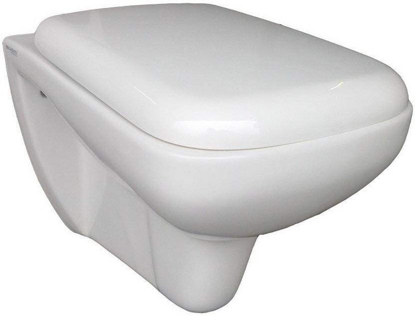 BM BELMONTE Wall Mounted Closet Cera with Seat Cover Western Commode