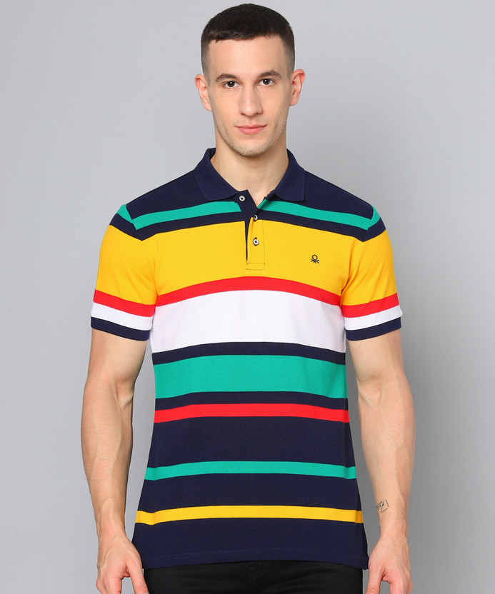 Benetton polo t shirts online clearance