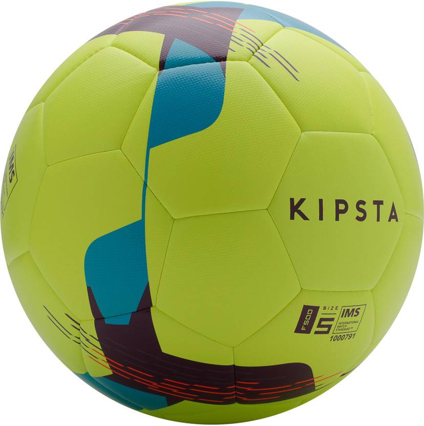 KIPSTA by Decathlon Football Ball F500 Size 5 Neon Yellow Football