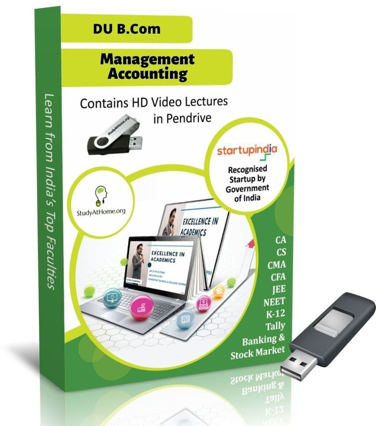 Study At Home Management Accounting | DU (Delhi University) B.Com | Video Lecture(Pendrive)